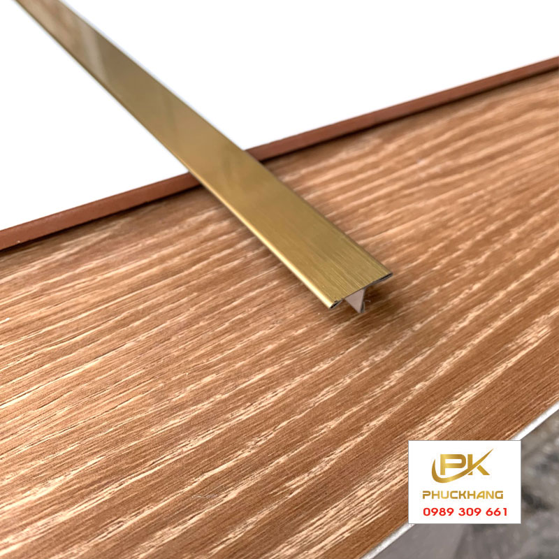 Nẹp Inox T10 V&agrave;ng Xước