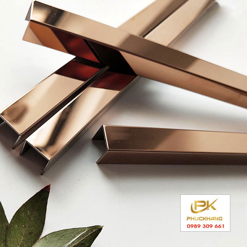 Nẹp Inox U10 V&agrave;ng Đồng