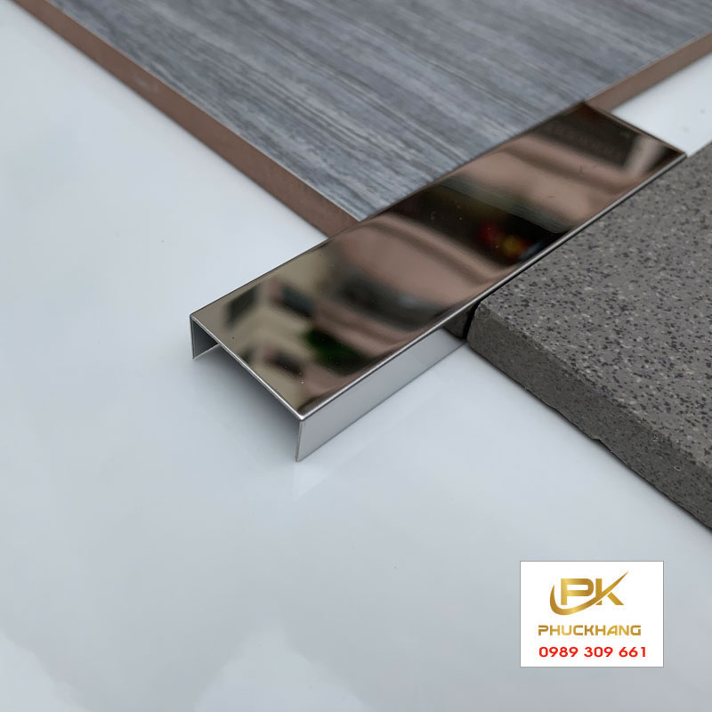 Nẹp inox U25 Bạc B&oacute;ng