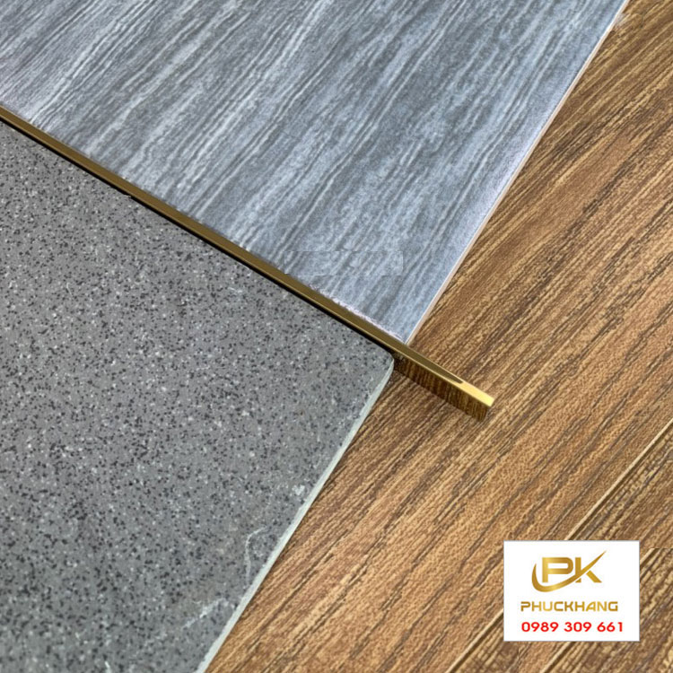 Nẹp Inox U3 V&agrave;ng b&oacute;ng