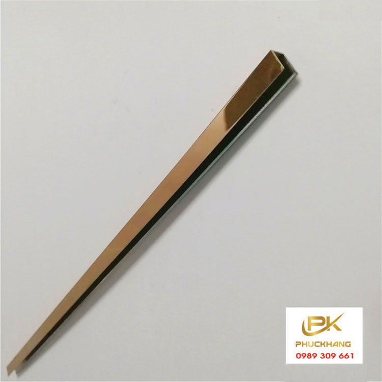 Nẹp Inox U5 V&agrave;ng Hồng