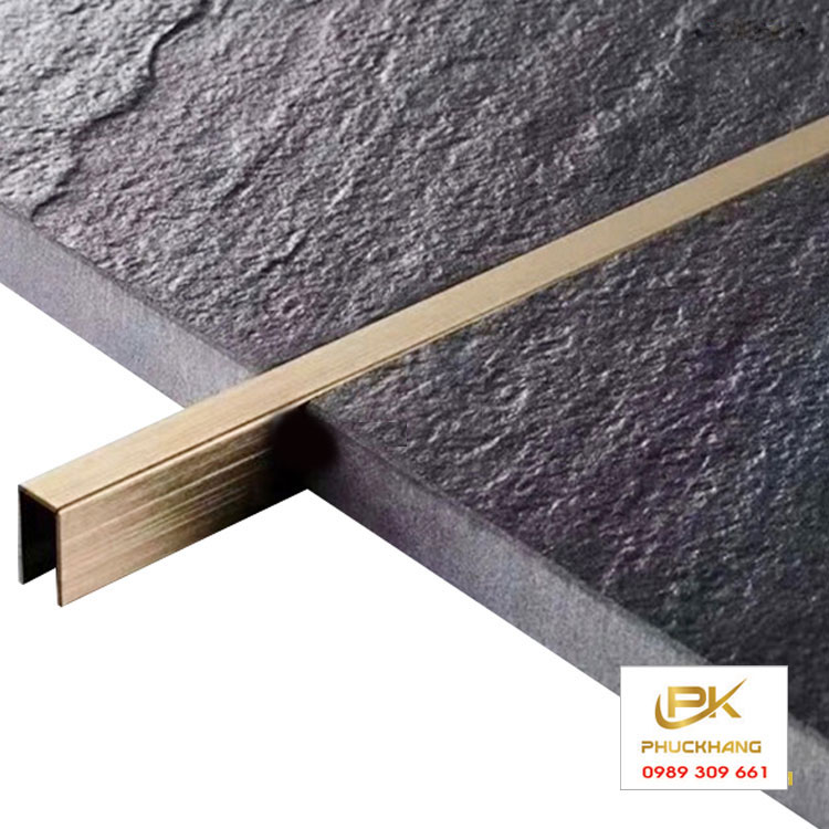 Nẹp Inox U5 V&agrave;ng Xước