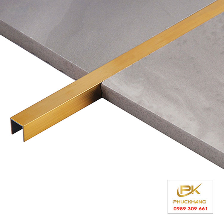 Nẹp Inox U8 V&agrave;ng Xước