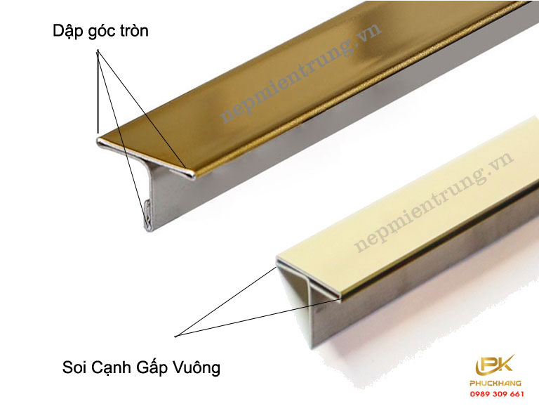 ph&acirc;n biệt nẹp inox chữ t